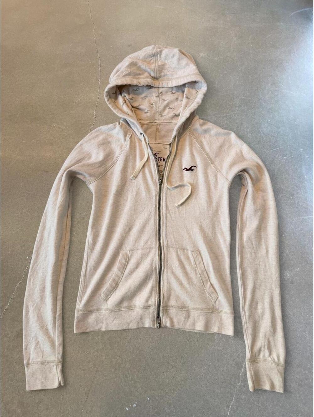 Vintage Y2K Hollister 2000s Zip-Up Hoodie Size M